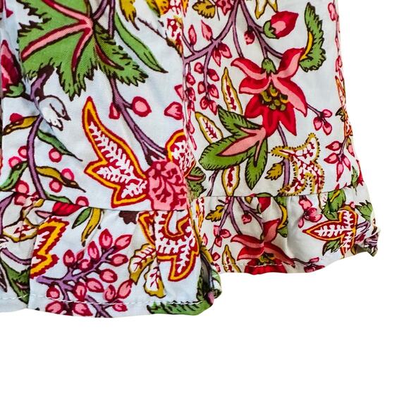 NWT Loft Plus Jungle Ruffle Floral Pocket Button Up Short Sleeve Dress 16 - Picture 8 of 11